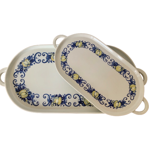 Vintage Set Van Twee Serveer Borden Van Villeroy & Boch, Decor Cadiz. | Kerst