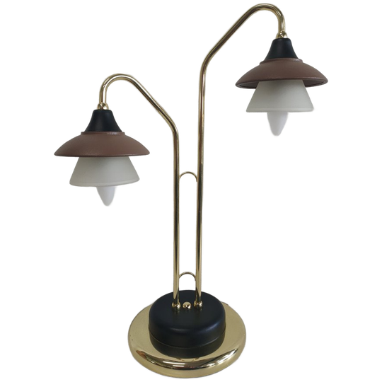 Bijzondere Vintage 'hollywood Regency Style' Jaren 80 Italiaanse Bureaulamp Tafellamp 1