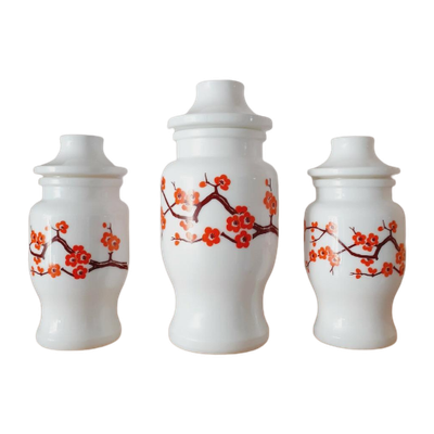 Ariel Belgium Voorraadpotten Set Bloesem Oranje Vintage