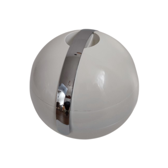 Guzzini Ijsemmer Ice Bucket 'stella' Wit Space Age & Ijstang 1
