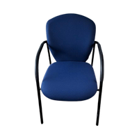 3 Blauwe Stevige Stoelen