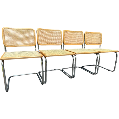 Bauhaus Set Van 4 Eetkamerstoelen