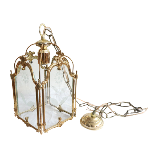 Prachtige Vintage Lantaarn Lamp, Jaren '70/'80 1