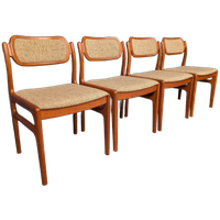 4x Vintage Stoelen, Johannes Andersen, Jaren 60