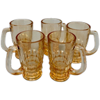 Set Vintage Shotglaasjes Ombre Oranje 5 Stuks thumbnail 1
