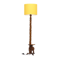 Antieke Vloerlamp Met Bijzettafeltje