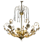 Xl Gemerkte Swarovski Kroonluchter Hanglamp Bloemen Kristal thumbnail 1