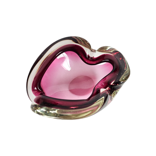 Murano - Sommerso - Flavio Poli - Sommerso - Transparant - Roze - Paars - 70's 1