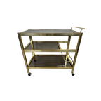 Vintage 80’s Bar Trolley – Hollywood Regency thumbnail 1