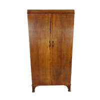 1920S Light Oak Compactom Ltd Gentleman’S Wardrobe