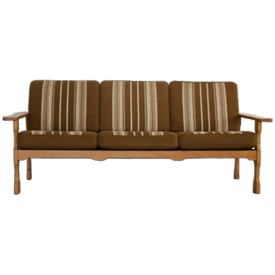 Vintage Eiken Bank | Sofa | Jaren 50 | Deens 1