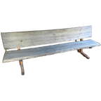Prachtige Vergrijsde Boomstam Tuinbank 242 Cm thumbnail 1
