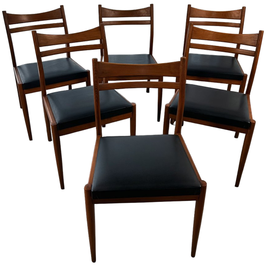 Set Of 6 Mid-century Dining Chairs In The Style Of Johannes Andersen – 1960s 1