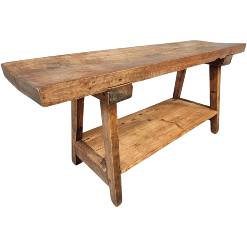 Oude Werkbank Werktafel Sidetable Badkamermeubel 48X167 Cm