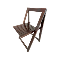 Aldo Jacober - Folding Chair Model ‘Trieste’ - Bazzani Italy - Dark Brown (Wood Grain) - Multiple