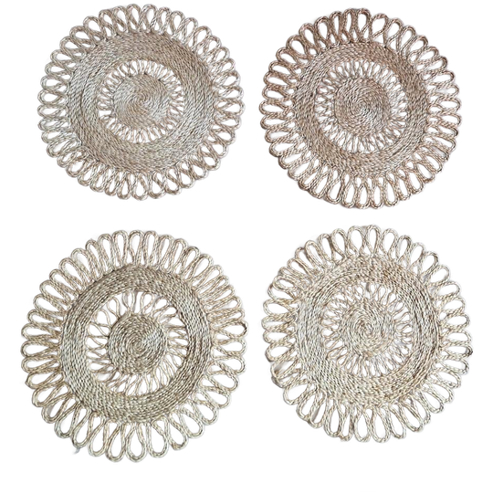 Xxl Vintage Onderzetters Sisal Placemats 1