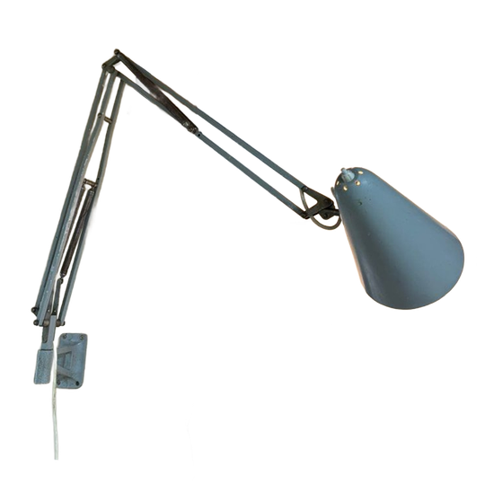 Vintage Werkplaatslamp Archtectenlamp Machinelamp 1