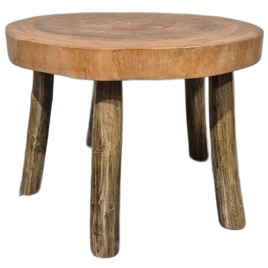 5 Potige Rustieke Bijzettafel Kruk Boomstam 1