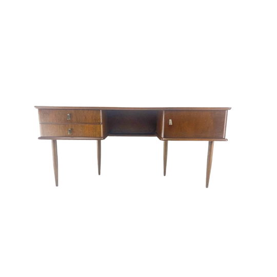 Vintage Lowboard Tv-Meubel Sideboard Bureau Kaptafel Teak 1