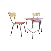 Set Van 2 Vintage Stoelen & Tafeltje Wim Rietveld