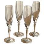 Set Of 4 Vintage Elegant Flutes thumbnail 1