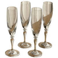 Set Of 4 Vintage Elegant Flutes