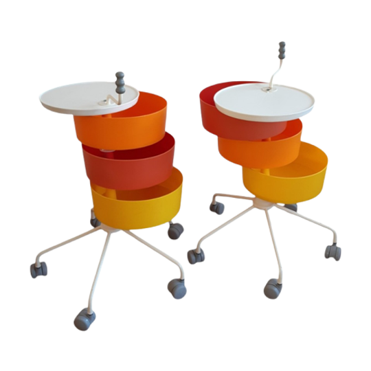 2X Vintage Ikea Trolley Ps Klyftig, Design Maria Hedensjö 1