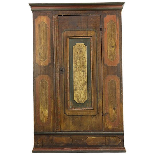 Antieke Beschilderde Bruidskast 1