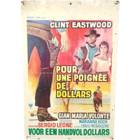 Oude Filmposter Op Hout