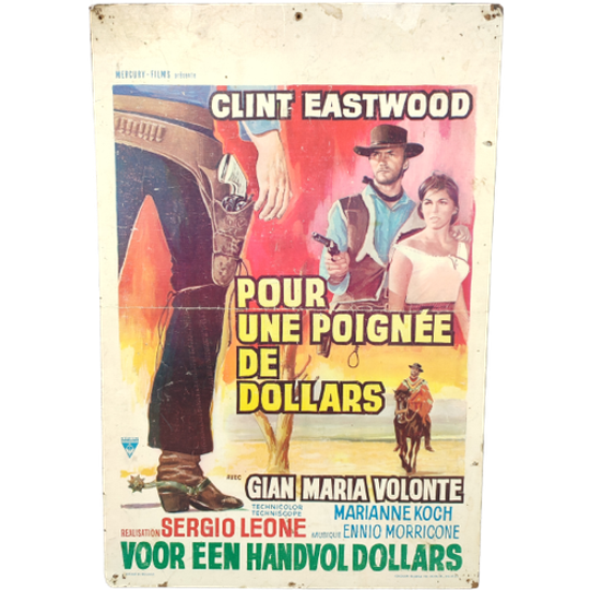 Oude Filmposter Op Hout 1