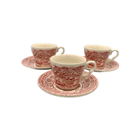Set Vintage Kop En Schotels Eit Ironstone England 6 Delig