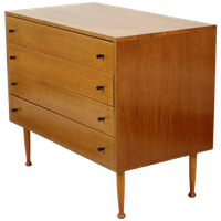 Vintage Ladekast 4 Lades Scandinavische Stijl Sixties