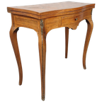 Antieke Opvouwbare Speeltafel / Schaaktafel thumbnail 1