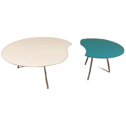 Set Van 2 Modulaire Salontafels, Kidney Shape 1