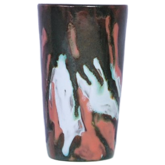 Bruine Roze & Blauwe Vaas 1