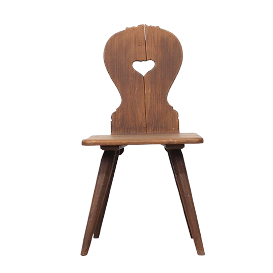 Retro Vintage Rotan Riet Kruk Stoel Jaren 50 Barkruk 1