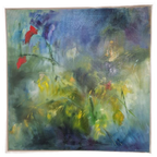 Abstract Olieverf Schilderij Mique De Boer 1993 Kleurrijk thumbnail 1