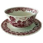 Prachtige Soepschaal Van Barratts Elizabethan Staffordshire Ware, Engels thumbnail 1