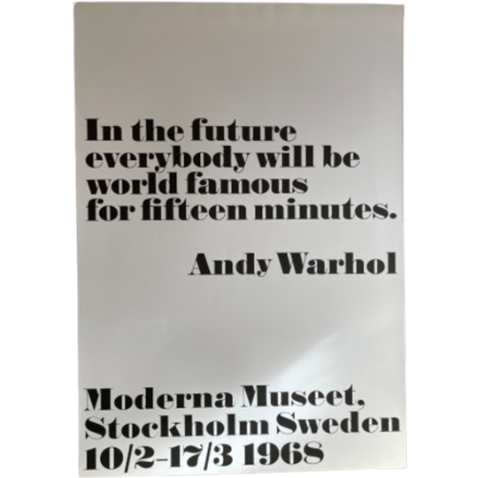 Andy Warhol (1928-1987), In The Future… Iconic 1