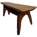 Salontafel Notenhout, Boomstam Tafel, Sidetable thumbnail 1