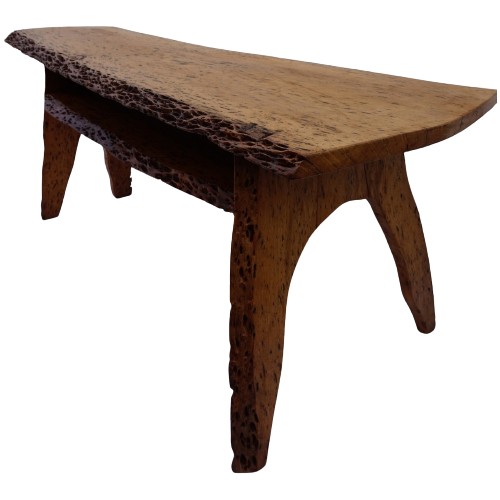 Salontafel Notenhout, Boomstam Tafel, Sidetable