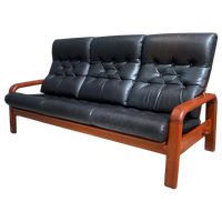 Hs Denmark 3 Seat Leather Sofa