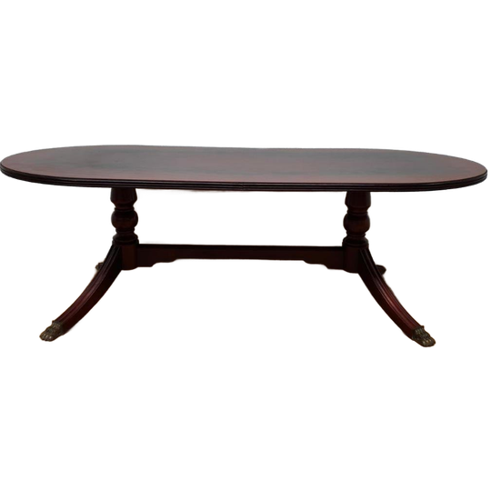 Vintage, Landelijke Ovale Palissander Salontafel Koffietafel 1