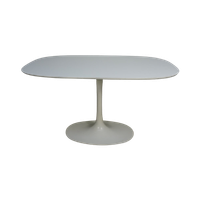 Ovale White Tulip Dining Table By Maurice Burke For , 1960'Sarkana