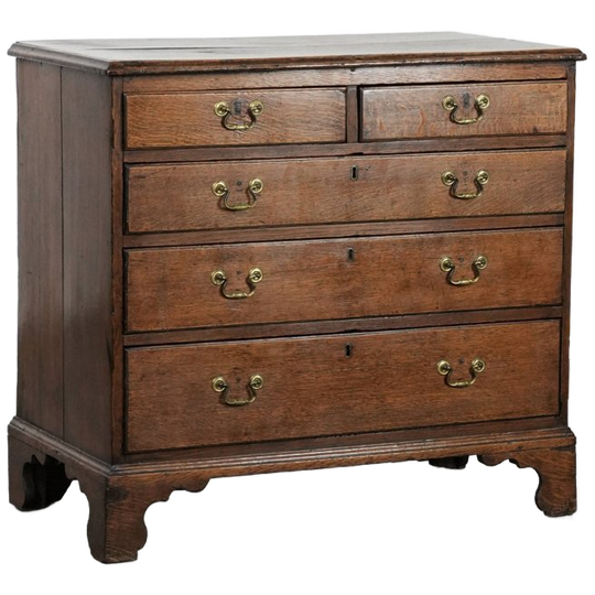 Subtiele Charmante Engelse Antieke Ladekast Van Eikenhout Uit De 18e Eeuw Met Een Mooi Karakter 1