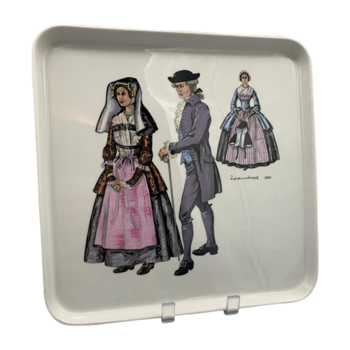 Vintage Villeroy & Boch Taartschaal Klederdracht