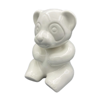 Vintage Beer Panda Keramiek Wit Groot