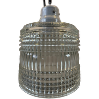 Vintage Industriële Hanglamp – Europhane (helder Glas)