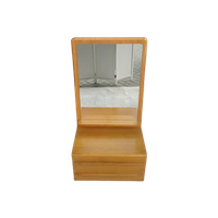Kaptafel Eiken Jaren 50/60 Laag (Vloermodel ) Met Lades