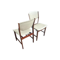2 Vintage Stoelen Van Massief Wengé En Skaileer, 1960